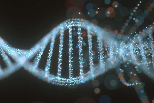 Concept image of a structure of the genetic code.